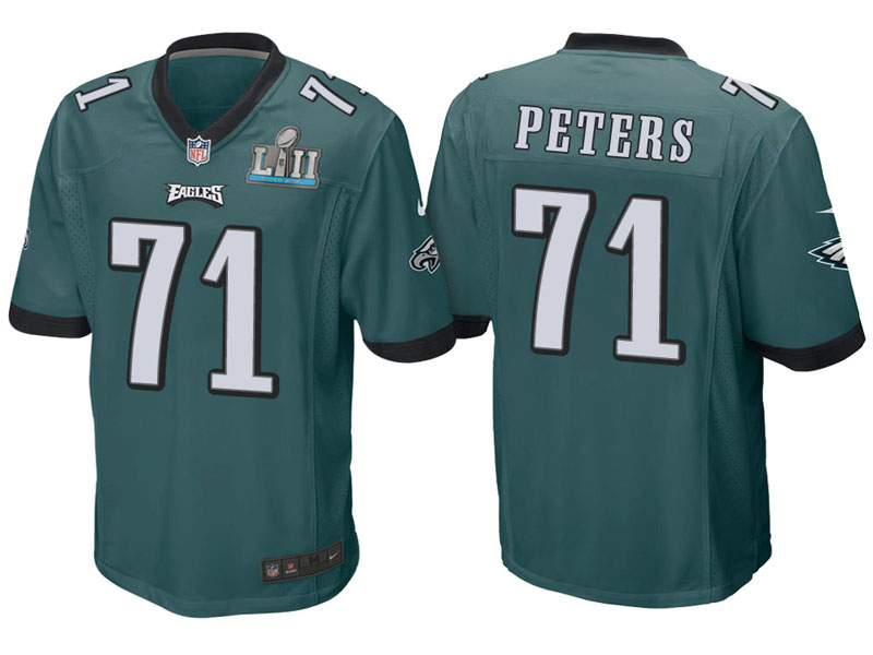 Youth Philadelphia Eagles #71 Jason Peters Green Super Bowl LII Bound Game Jersey Youth Philadelphia Eagles #71 Jason Peters Green Super Bowl LII Bound Game Jersey