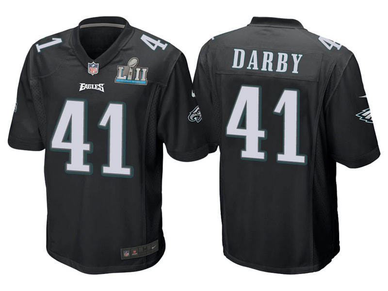 Youth Philadelphia Eagles #41 Ronald Darby Black Super Bowl LII Bound Game Jersey Youth Philadelphia Eagles #41 Ronald Darby Black Super Bowl LII Bound Game Jersey