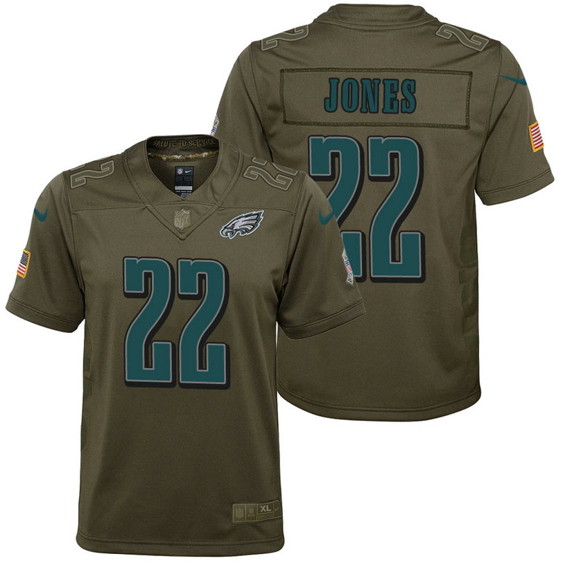 Youth Philadelphia Eagles Sidney Jones Olive 2017 Salute to Service Game Jersey Youth Philadelphia Eagles Sidney Jones Olive 2017 Salute to Service Game Jersey