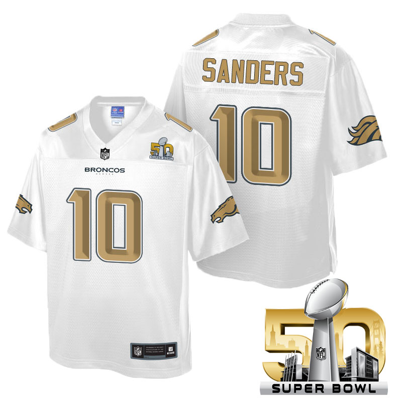 Youth Denver Broncos #10 Emmanuel Sanders White 2016 Super Bowl 50 Pro Line Fashion Jersey Youth Denver Broncos #10 Emmanuel Sanders White 2016 Super Bowl 50 Pro Line Fashion Jersey