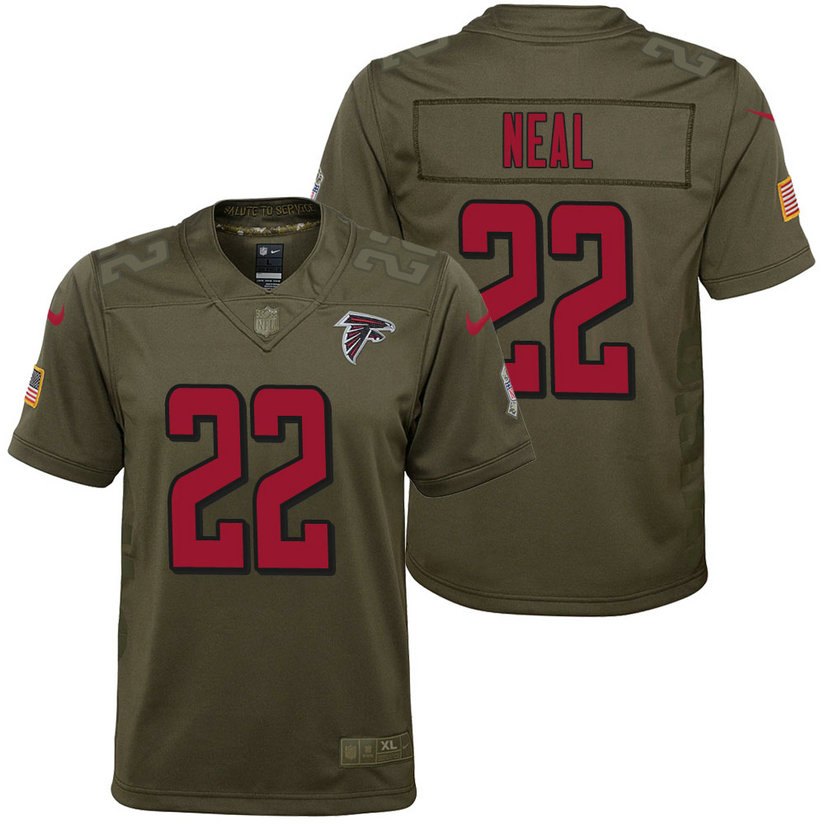 Youth Atlanta Falcons Keanu Neal Olive 2017 Salute to Service Game Jersey Youth Atlanta Falcons Keanu Neal Olive 2017 Salute to Service Game Jersey