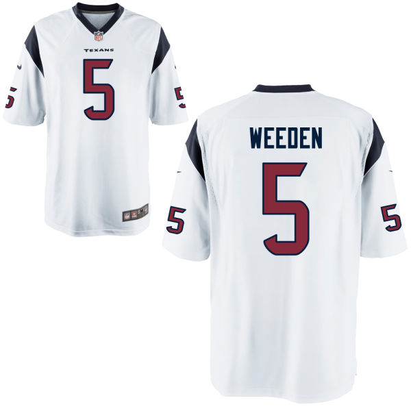 Youth Houston Texans #5 Brandon Weeden White Game Jersey Youth Houston Texans #5 Brandon Weeden White Game Jersey