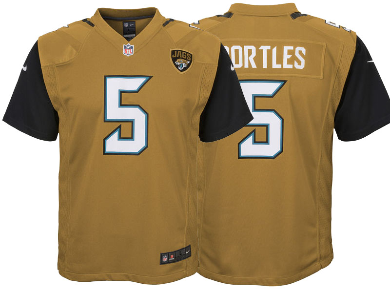 Youth Jacksonville Jaguars #5 Blake Bortles Gold Color Rush Game Jersey Youth Jacksonville Jaguars #5 Blake Bortles Gold Color Rush Game Jersey