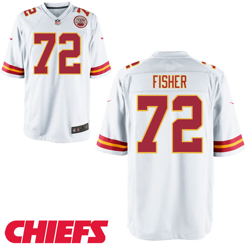 Youth Kansas City Chiefs #72 Eric Fisher White Game Jersey Youth Kansas City Chiefs #72 Eric Fisher White Game Jersey