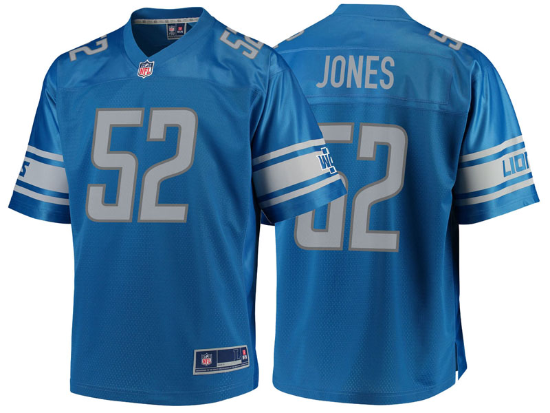 Youth Detroit Lions #52 Christian Jones Blue Team Color Player Jersey Youth Detroit Lions #52 Christian Jones Blue Team Color Player Jersey