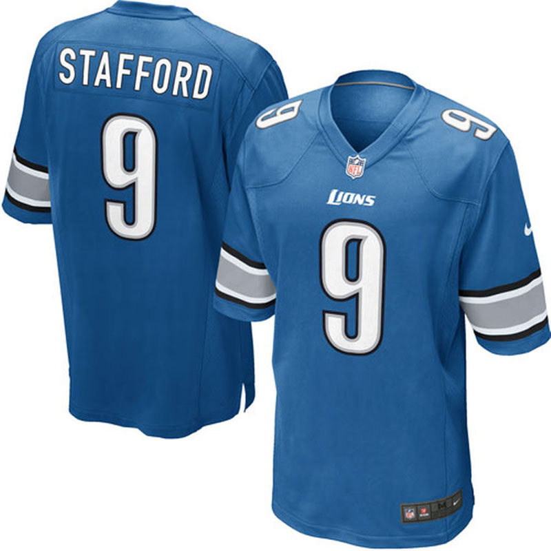 Youth Detroit Lions #9 Matthew Stafford Light Blue Game Jersey Youth Detroit Lions #9 Matthew Stafford Light Blue Game Jersey