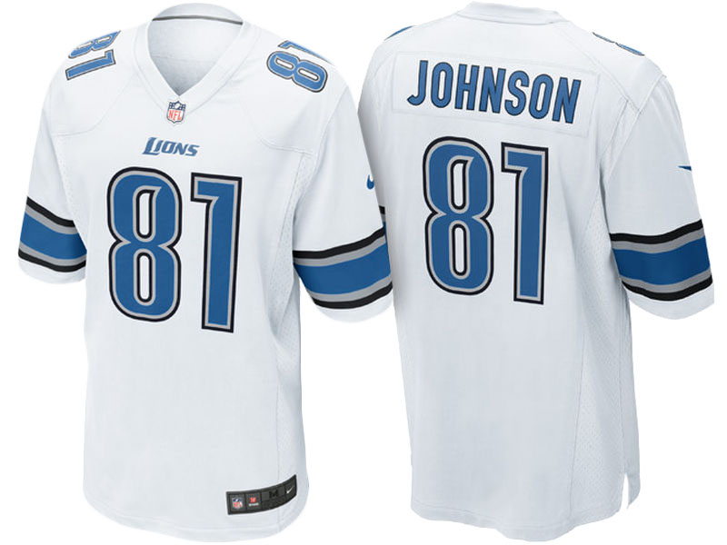 Youth Detroit Lions #81 Calvin Johnson White Game Jersey Youth Detroit Lions #81 Calvin Johnson White Game Jersey
