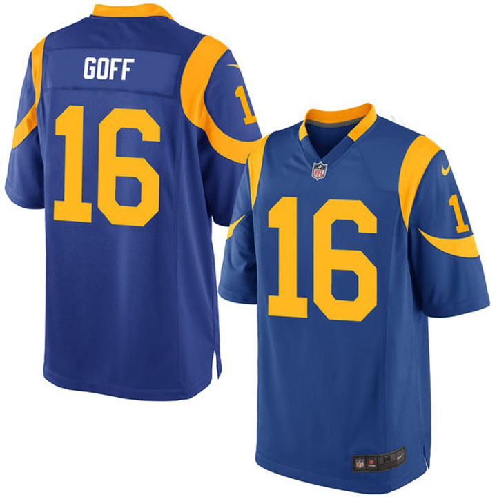 Youth Los Angeles Rams #16 Jared Goff Royal Jersey Youth Los Angeles Rams #16 Jared Goff Royal Jersey