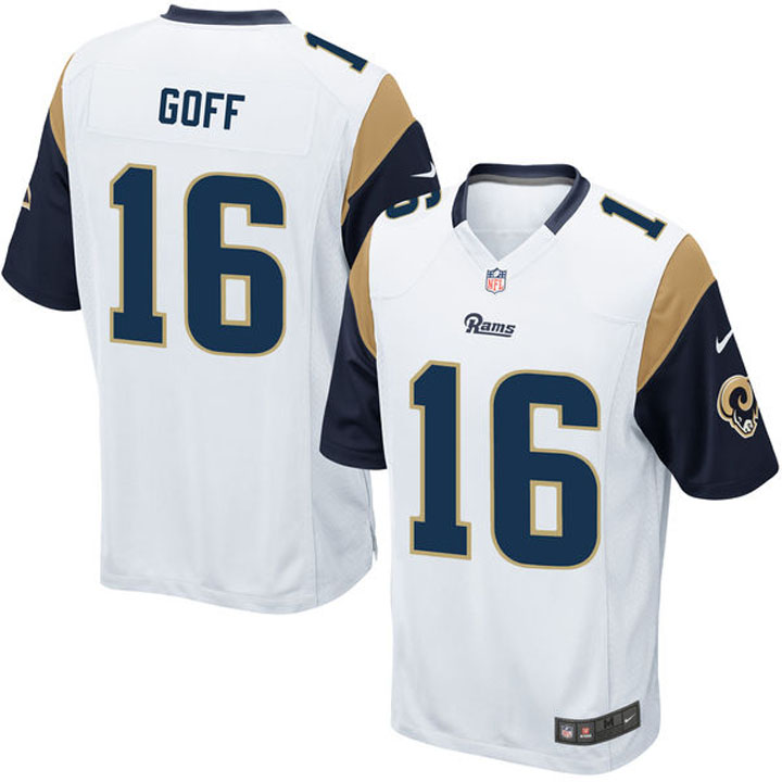 Youth Los Angeles Rams #16 Jared Goff White Game Jersey Youth Los Angeles Rams #16 Jared Goff White Game Jersey