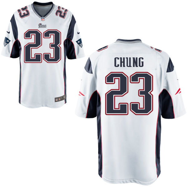 Youth New England Patriots #23 Patrick Chung White Game Jersey Youth New England Patriots #23 Patrick Chung White Game Jersey