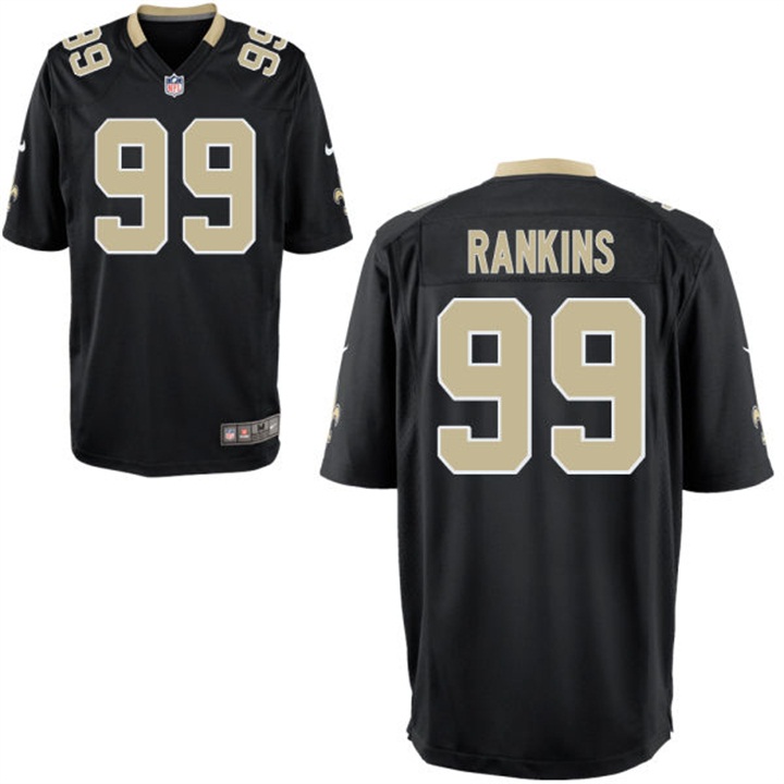 Youth New Orleans Saints #99 Sheldon Rankins Black Game Jersey Youth New Orleans Saints #99 Sheldon Rankins Black Game Jersey