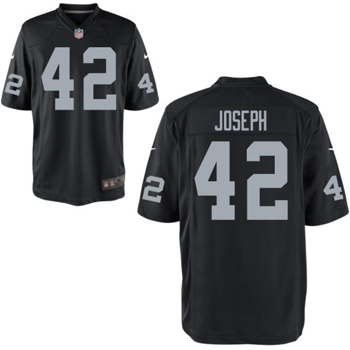 Youth Oakland Raiders #42 Karl Joseph Black Game Jersey Youth Oakland Raiders #42 Karl Joseph Black Game Jersey