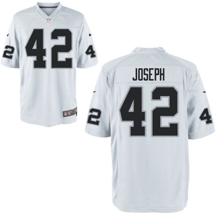 Youth Oakland Raiders #42 Karl Joseph White Game Jersey Youth Oakland Raiders #42 Karl Joseph White Game Jersey