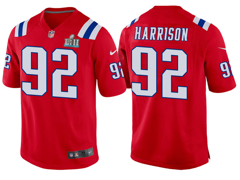 Youth New England Patriots #92 James Harrison Red Super Bowl LII Bound Game Jersey Youth New England Patriots #92 James Harrison Red Super Bowl LII Bound Game Jersey