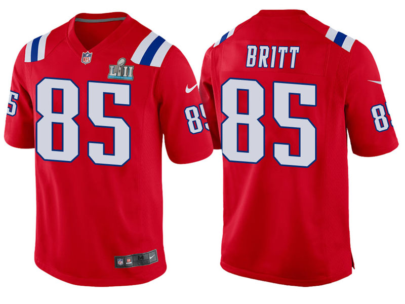 Youth New England Patriots #85 Kenny Britt Red Super Bowl LII Bound Game Jersey Youth New England Patriots #85 Kenny Britt Red Super Bowl LII Bound Game Jersey