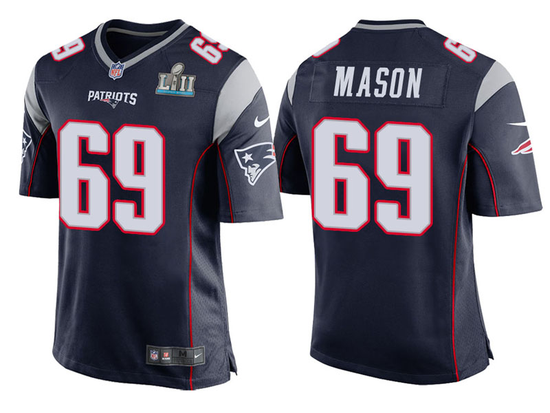 Youth New England Patriots #69 Shaq Mason Navy Super Bowl LII Bound Game Jersey Youth New England Patriots #69 Shaq Mason Navy Super Bowl LII Bound Game Jersey
