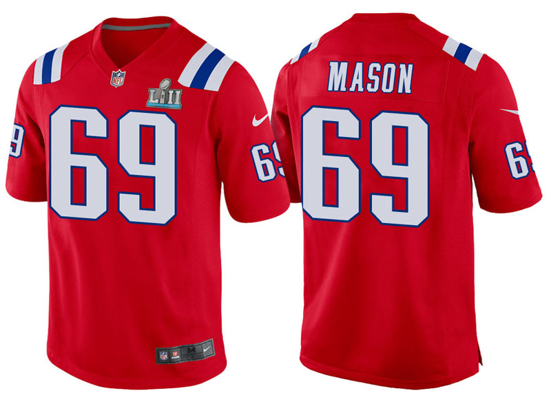 Youth New England Patriots #69 Shaq Mason Red Super Bowl LII Bound Game Jersey Youth New England Patriots #69 Shaq Mason Red Super Bowl LII Bound Game Jersey