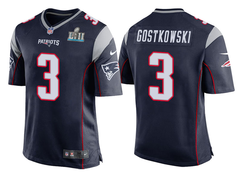Youth New England Patriots #3 Stephen Gostkowski Navy Super Bowl LII Bound Game Jersey Youth New England Patriots #3 Stephen Gostkowski Navy Super Bowl LII Bound Game Jersey