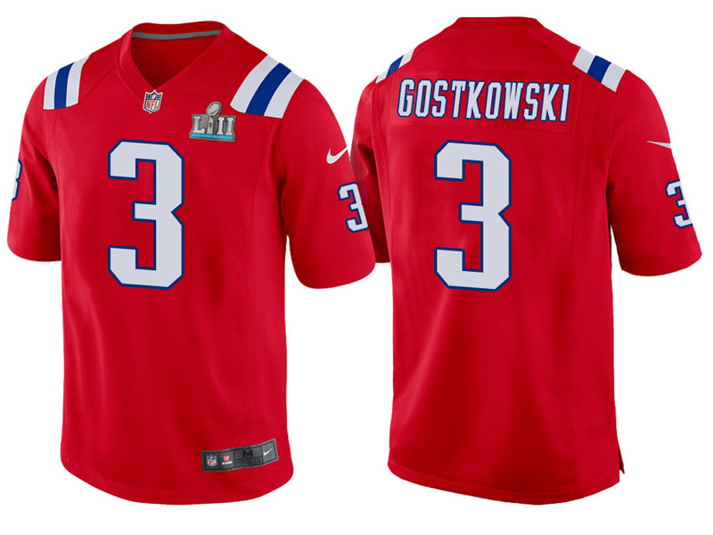 Youth New England Patriots #3 Stephen Gostkowski Red Super Bowl LII Bound Game Jersey Youth New England Patriots #3 Stephen Gostkowski Red Super Bowl LII Bound Game Jersey