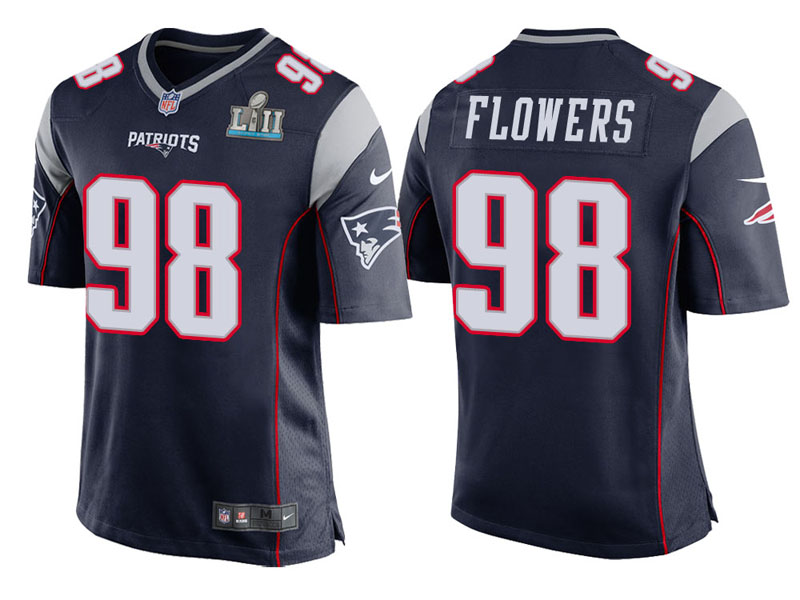 Youth New England Patriots #98 Trey Flowers Navy Super Bowl LII Bound Game Jersey Youth New England Patriots #98 Trey Flowers Navy Super Bowl LII Bound Game Jersey