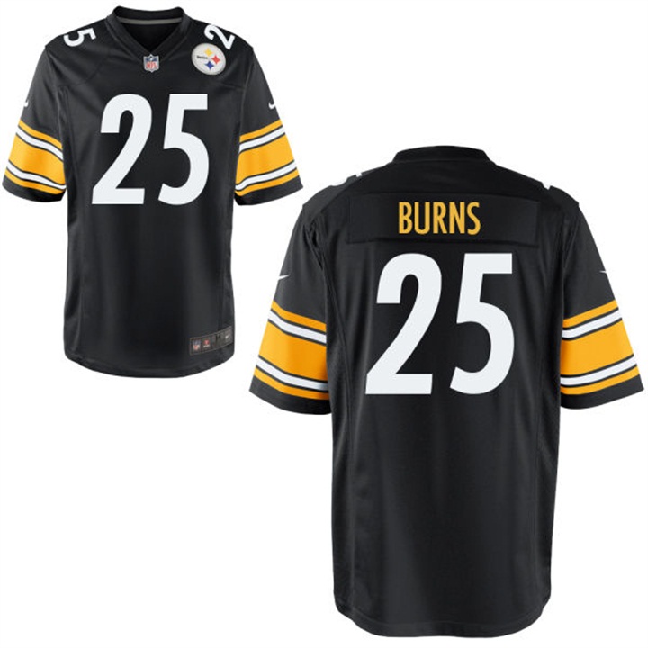 Youth Pittsburgh Steelers #25 Artie Burns Black Game Jersey Youth Pittsburgh Steelers #25 Artie Burns Black Game Jersey