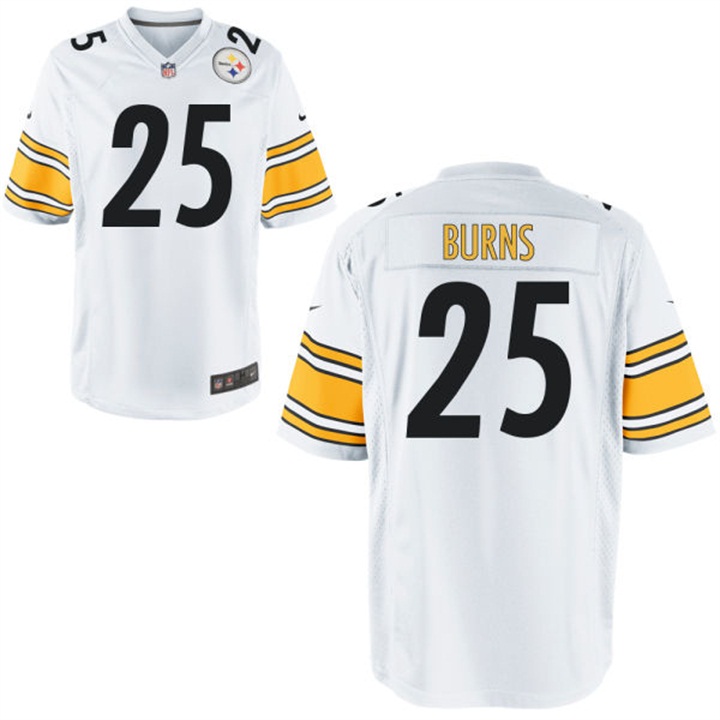 Youth Pittsburgh Steelers #25 Artie Burns White Game Jersey Youth Pittsburgh Steelers #25 Artie Burns White Game Jersey