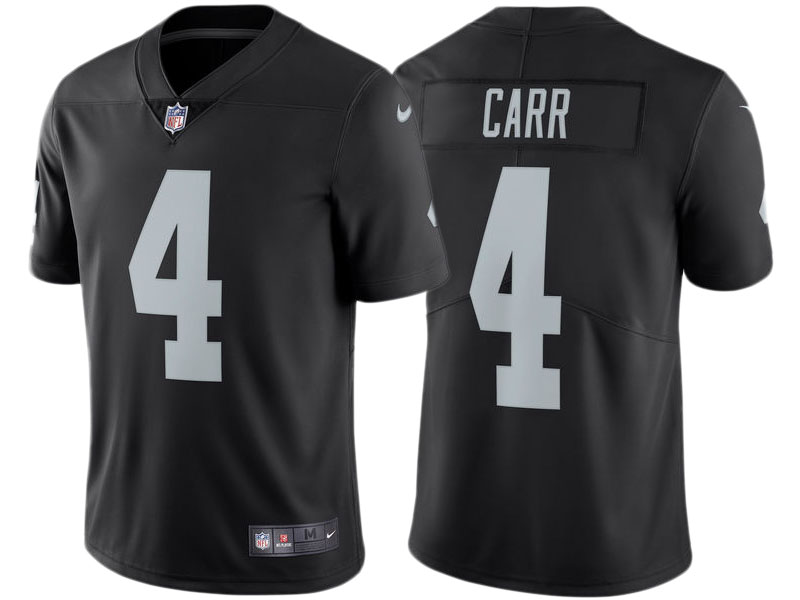 Youth Oakland Raiders #4 Derek Carr Black Vapor Untouchable Limited Jersey Youth Oakland Raiders #4 Derek Carr Black Vapor Untouchable Limited Jersey