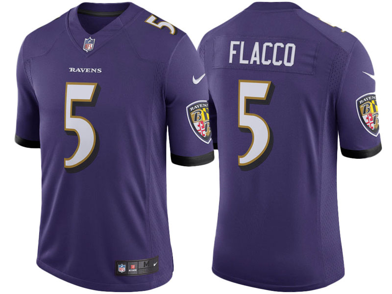Youth Baltimore Ravens #5 Joe Flacco Purple Speed Machine Limited Player Jersey Youth Baltimore Ravens #5 Joe Flacco Purple Speed Machine Limited Player Jersey