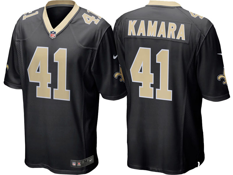 Youth New Orleans Saints #41 Alvin Kamara Black Game Jersey Youth New Orleans Saints #41 Alvin Kamara Black Game Jersey