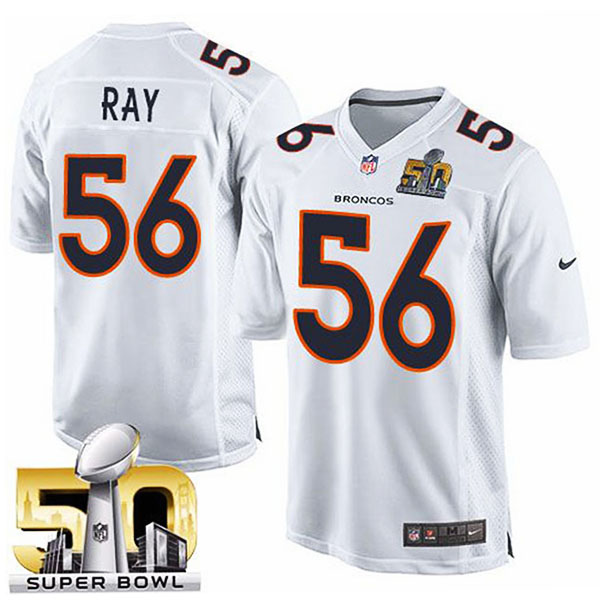 Youth Denver Broncos #56 Shane Ray White Super Bowl 50 Game Event Jersey Youth Denver Broncos #56 Shane Ray White Super Bowl 50 Game Event Jersey