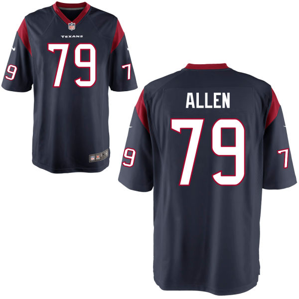 Youth Houston Texans #79 Jeff Allen Navy Game Jersey Youth Houston Texans #79 Jeff Allen Navy Game Jersey