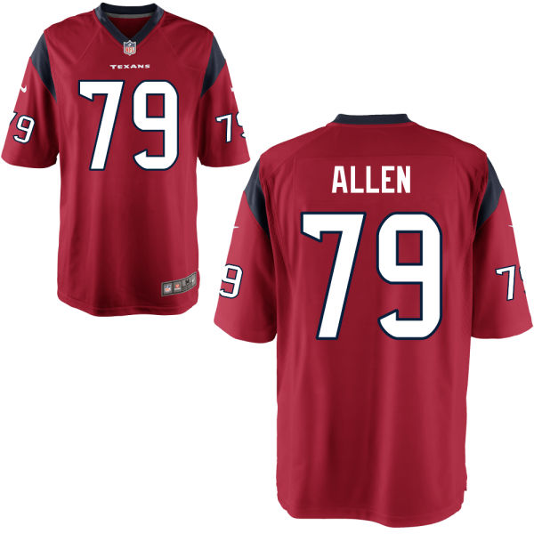Youth Houston Texans #79 Jeff Allen Red Alternate Game Jersey
