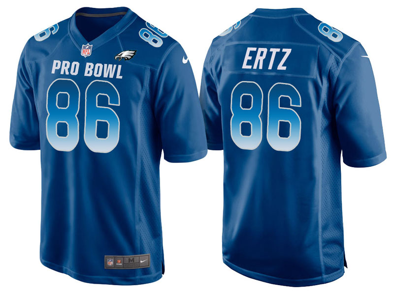 2018 Pro Bowl NFC Philadelphia Eagles #86 Zach Ertz Royal Game Jersey 2018 Pro Bowl NFC Philadelphia Eagles #86 Zach Ertz Royal Game Jersey
