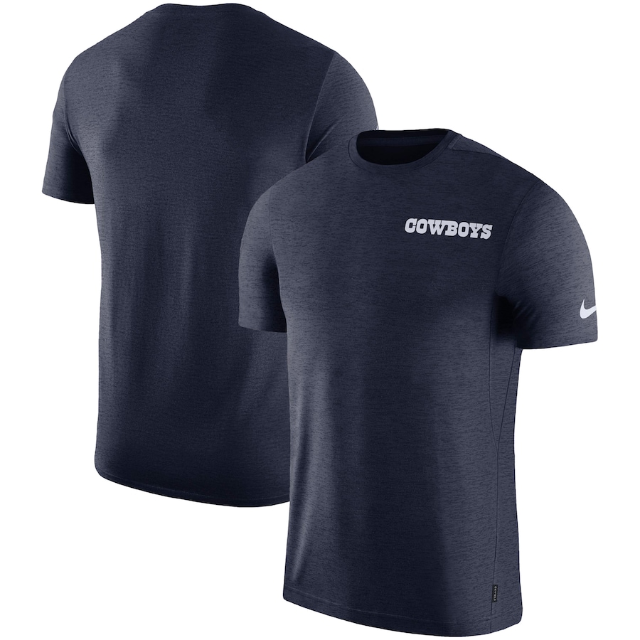 Dallas Cowboys Football Sideline Coaches UV Performance T-Shirt - Navy Dallas Cowboys Football Sideline Coaches UV Performance T-Shirt - Navy