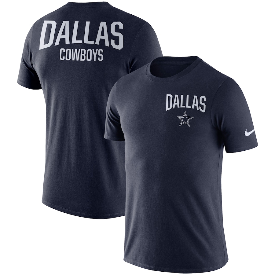 Dallas Cowboys Football Sideline Facility Performance T-Shirt - Navy