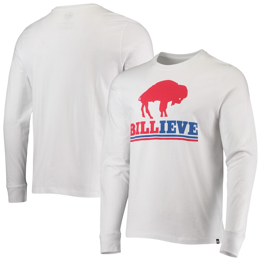 47 White Buffalo Bills Regional Super Rival Long Sleeve T-Shirt - Man