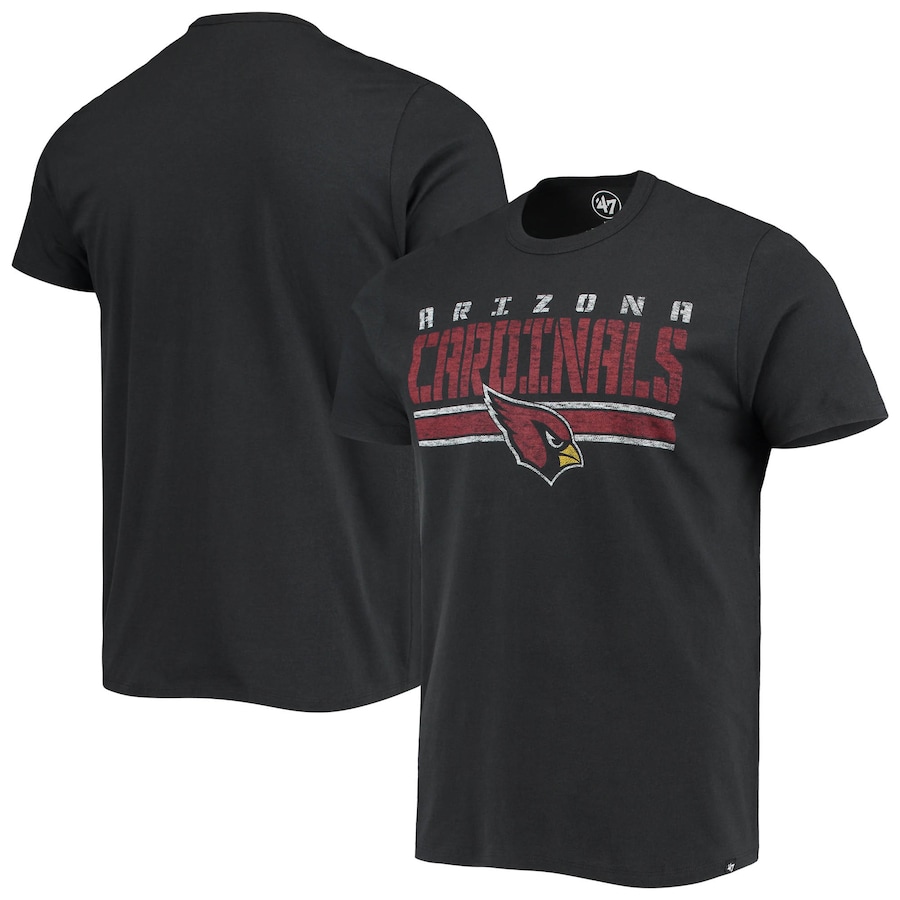 Arizona Cardinals '47 Black Team Stripe T-Shirt - Man