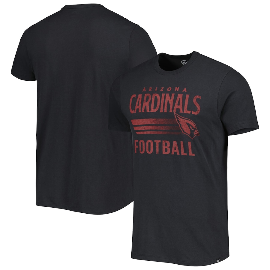 Arizona Cardinals '47 Black Wordmark Rider Franklin T-Shirt - Man
