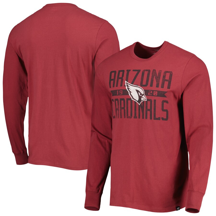 Arizona Cardinals '47 Cardinal Brand Wide Out Franklin Long Sleeve T-Shirt - Man