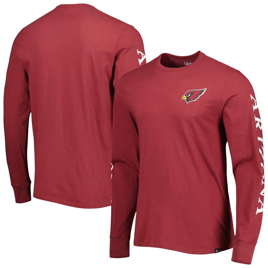 Arizona Cardinals '47 Cardinal Triple Threat Franklin Long Sleeve T-Shirt - Man