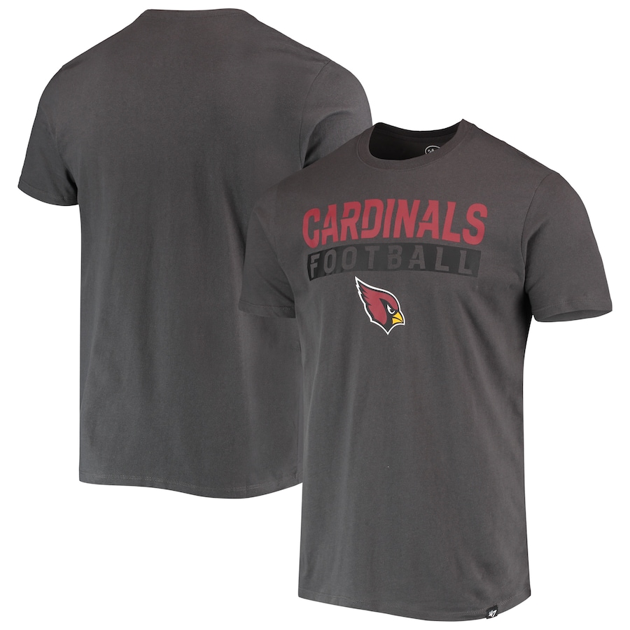 Arizona Cardinals '47 Charcoal Dark Ops Super Rival T-Shirt - Man