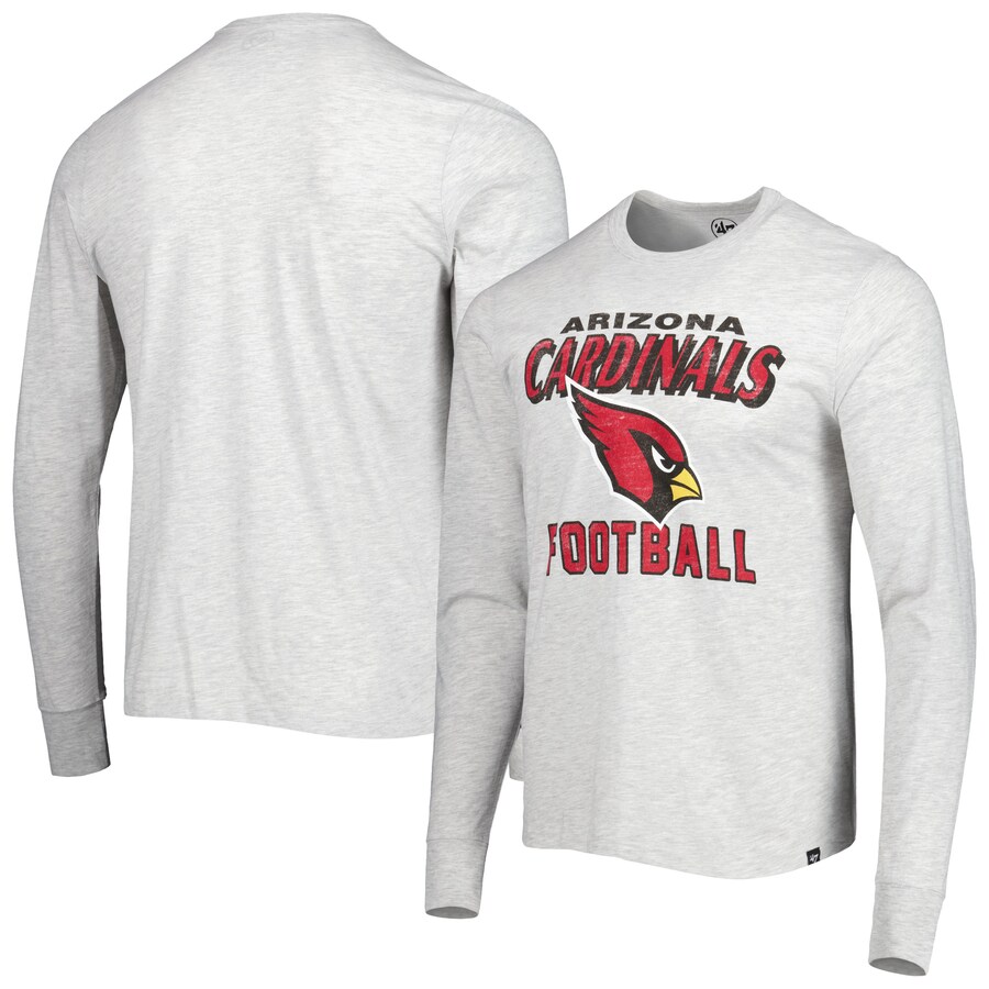 Arizona Cardinals '47 Heathered Gray Dozer Franklin Long Sleeve T-Shirt - Man
