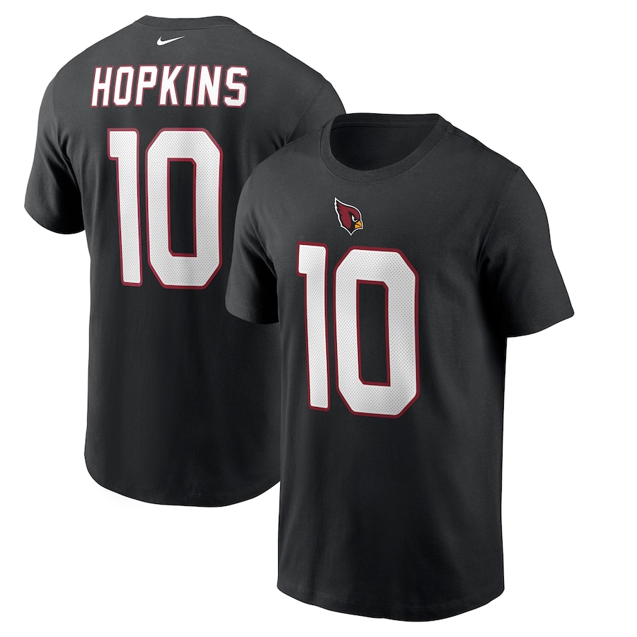 Arizona Cardinals DeAndre Hopkins Football Black Name & Number T-Shirt - Man Arizona Cardinals DeAndre Hopkins Football Black Name & Number T-Shirt - Man