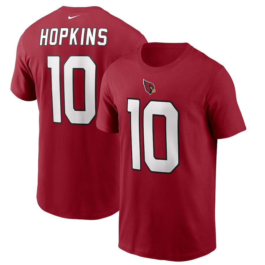 Arizona Cardinals DeAndre Hopkins Football Cardinal Player Name & Number T-Shirt - Man Arizona Cardinals DeAndre Hopkins Football Cardinal Player Name & Number T-Shirt - Man
