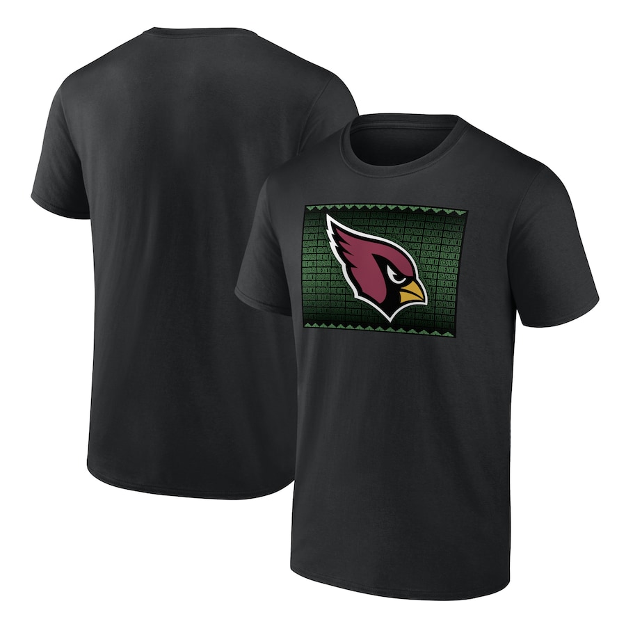 Arizona Cardinals Black 2022 Mexico City Game Team Logo T-Shirt - Man