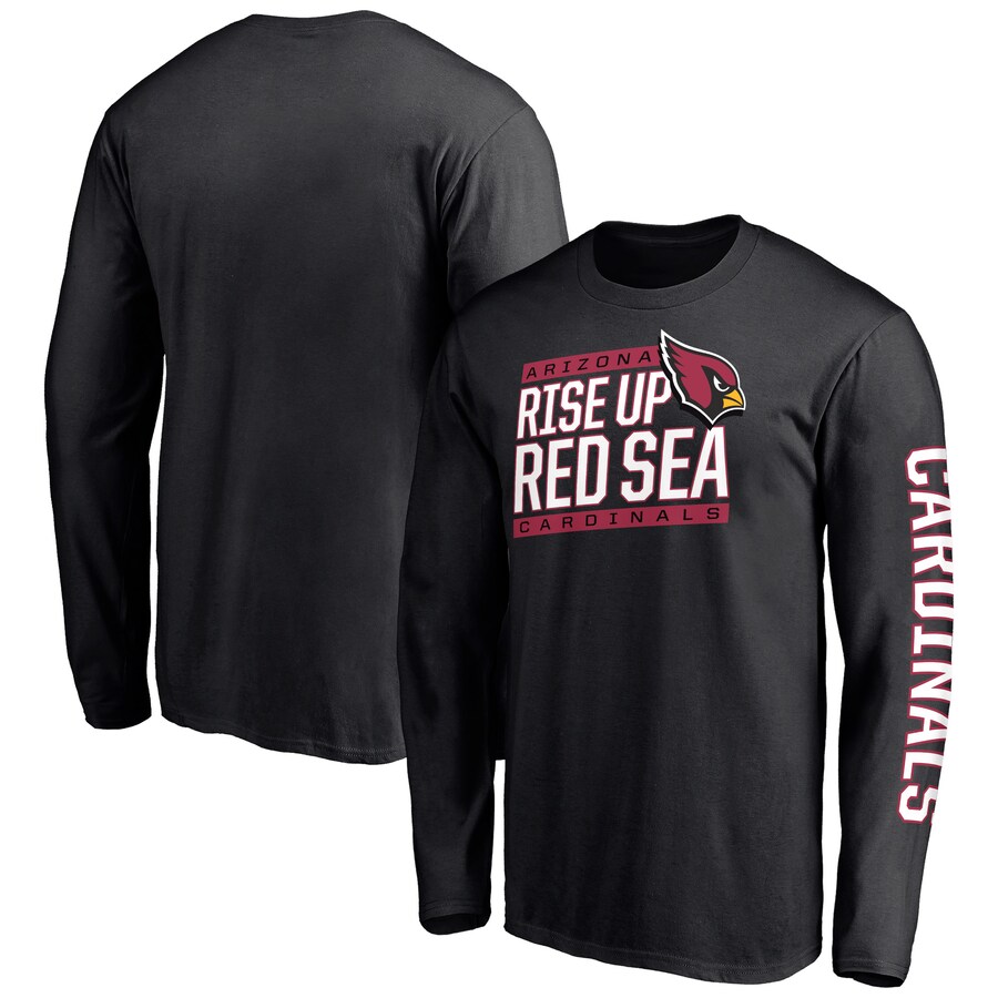 Arizona Cardinals Black Hometown Collection Facemask Long Sleeve T-Shirt - Man