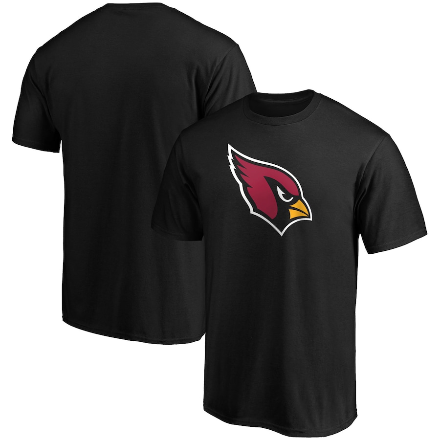 Arizona Cardinals Black Primary Logo Team T-Shirt - Man