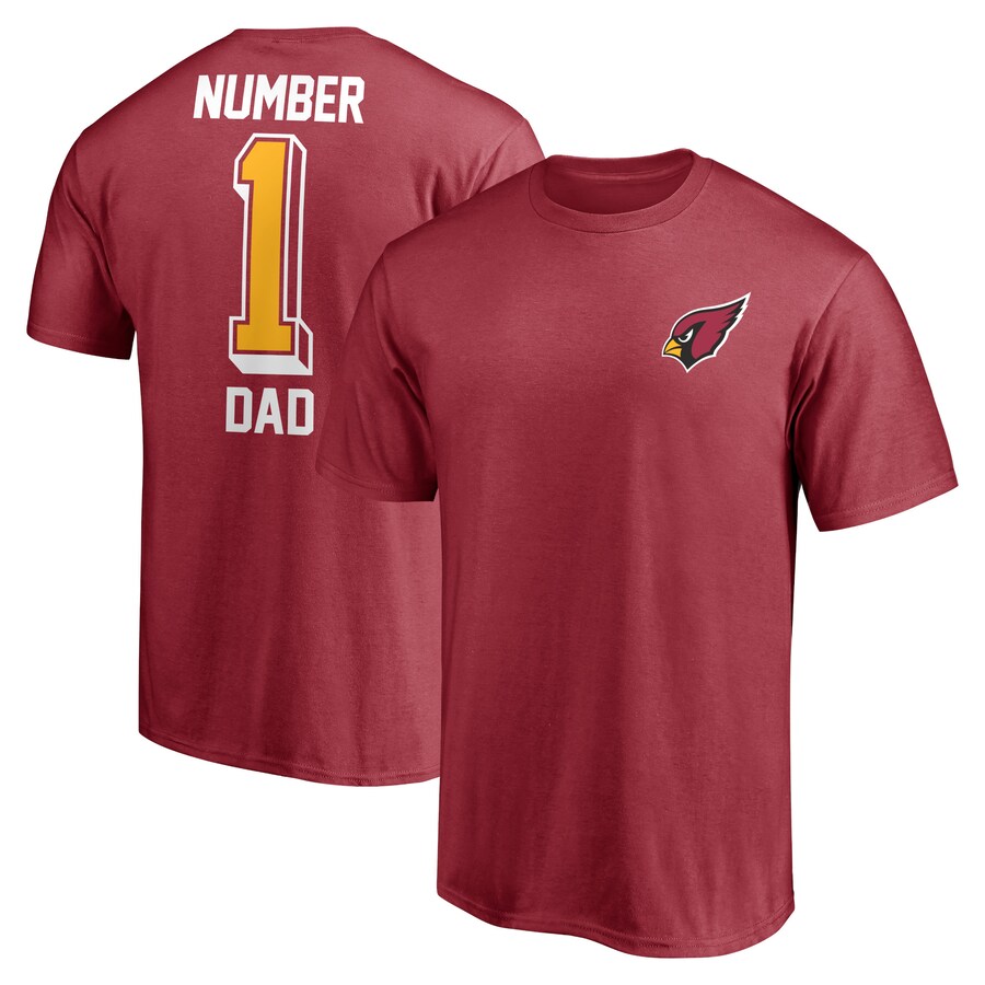 Arizona Cardinals Cardinal #1 Dad T-Shirt - Man