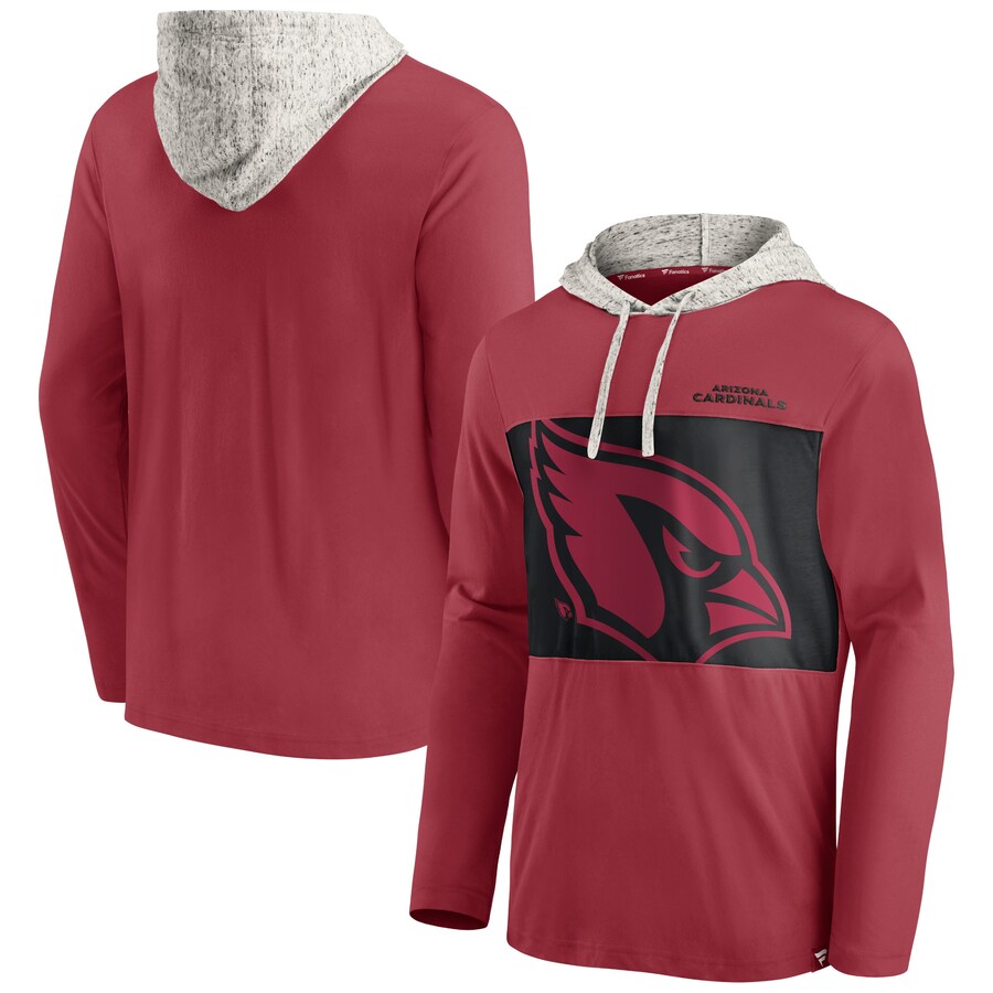 Arizona Cardinals Cardinal Long Sleeve Hoodie T-Shirt - Man