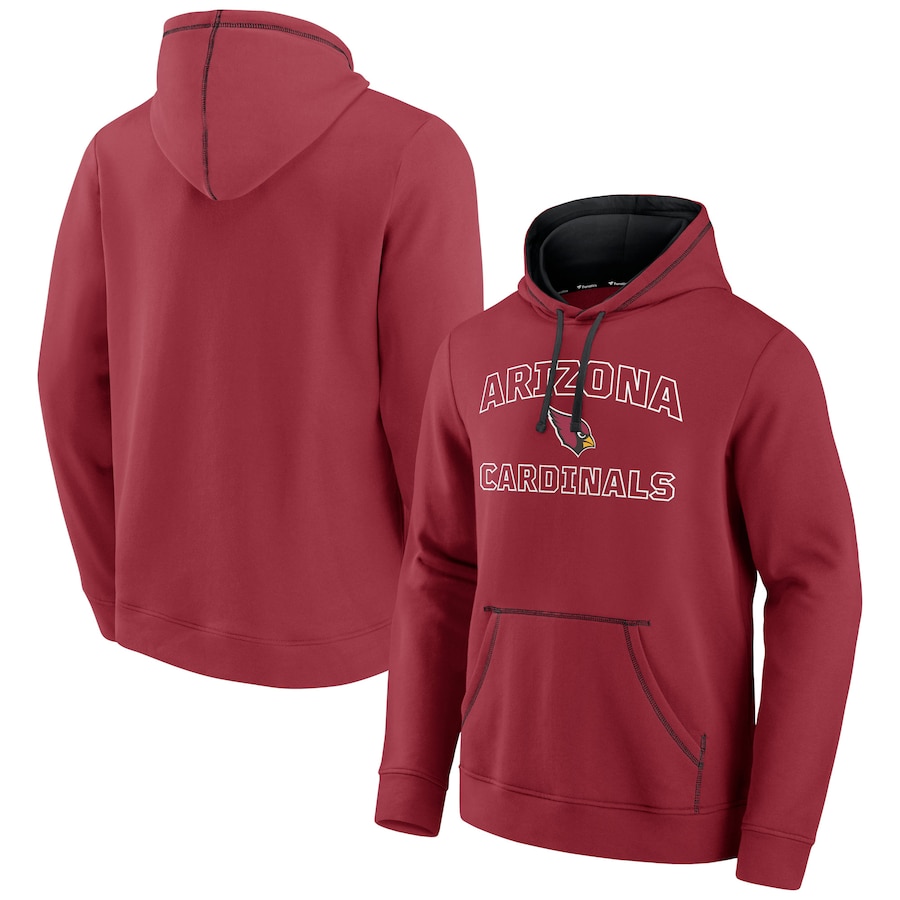 Arizona Cardinals Cardinal Tiebreaker Pullover Hoodie - Man Arizona Cardinals Cardinal Tiebreaker Pullover Hoodie - Man